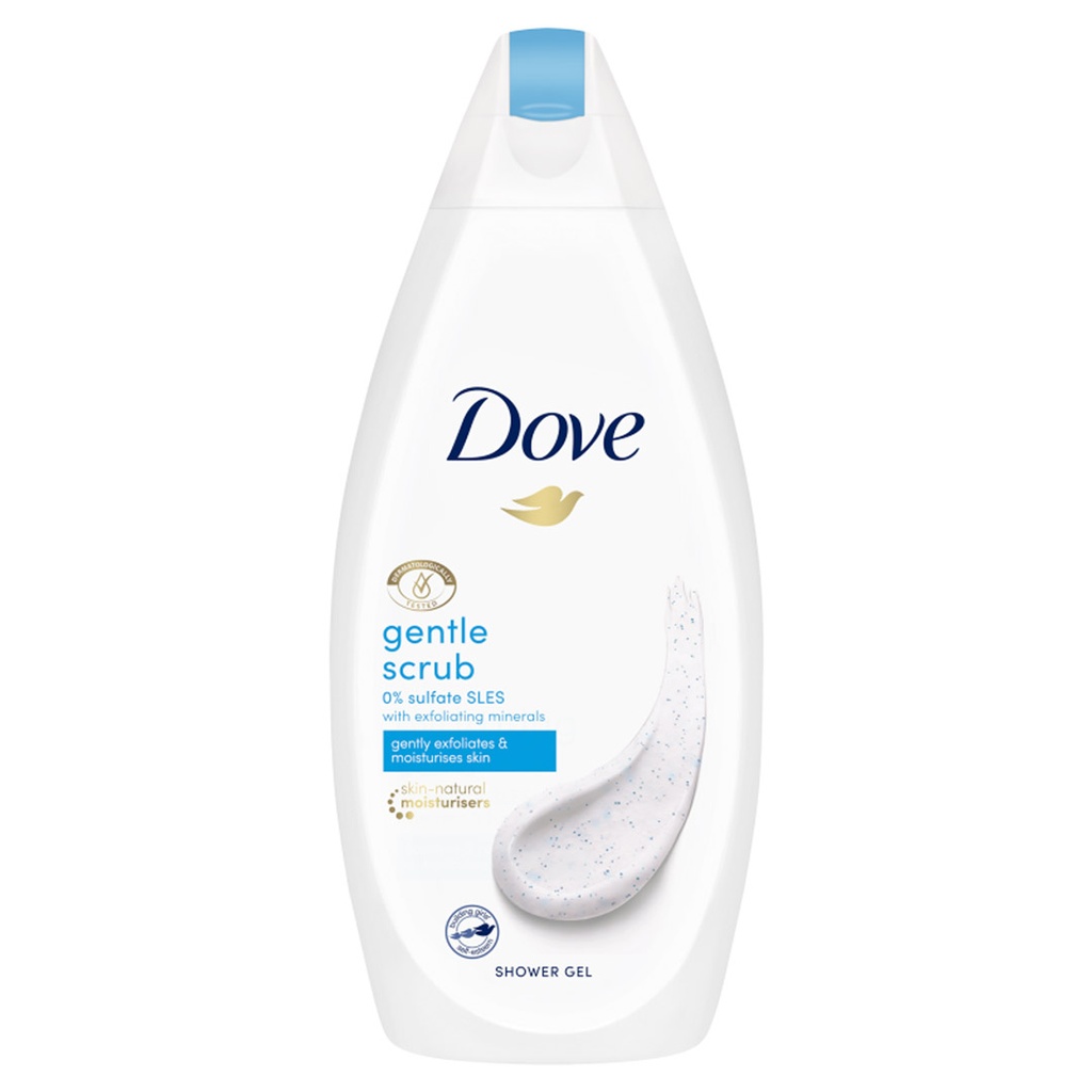 دوف شاور  - Dove Shower (500ml, Gentle Scrub, without)