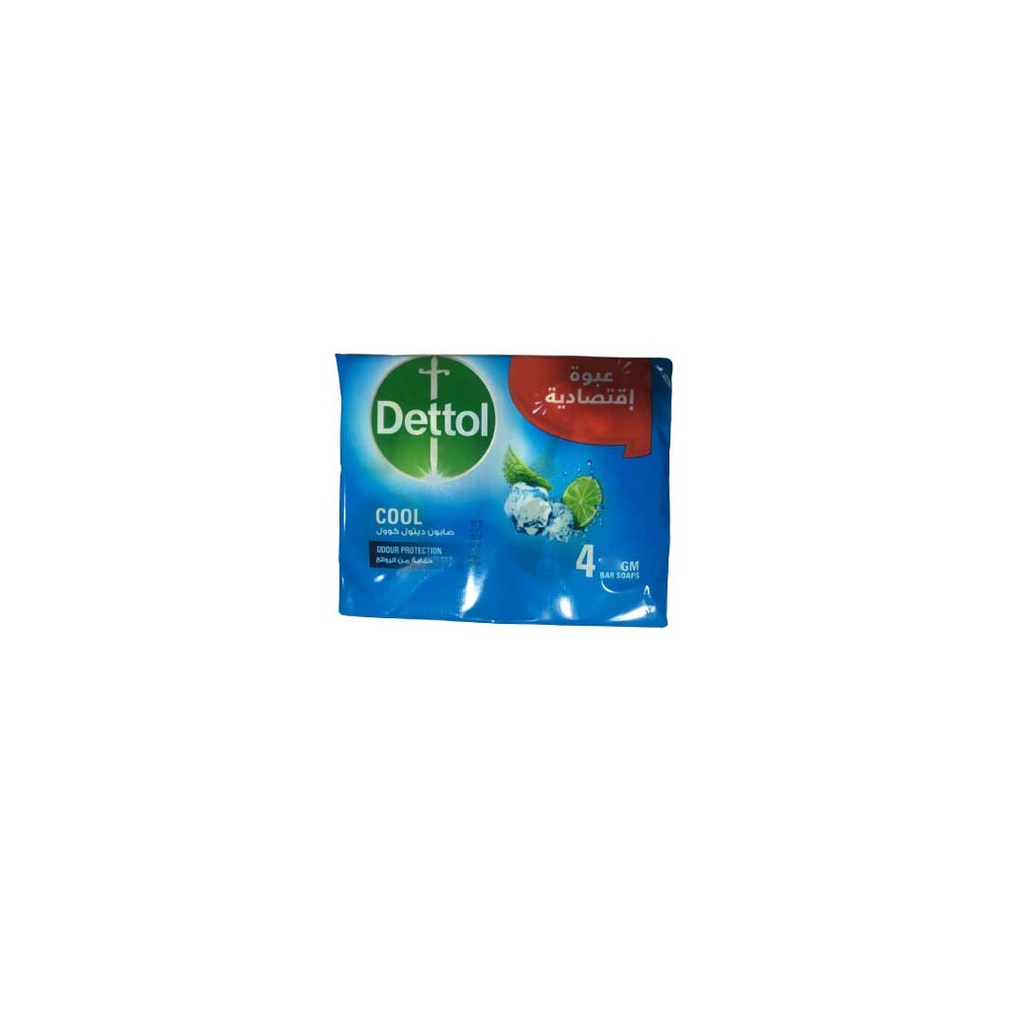 ديتول صابون كول - Dettol Soap Cool 4Pcs (85g, Value Pack)