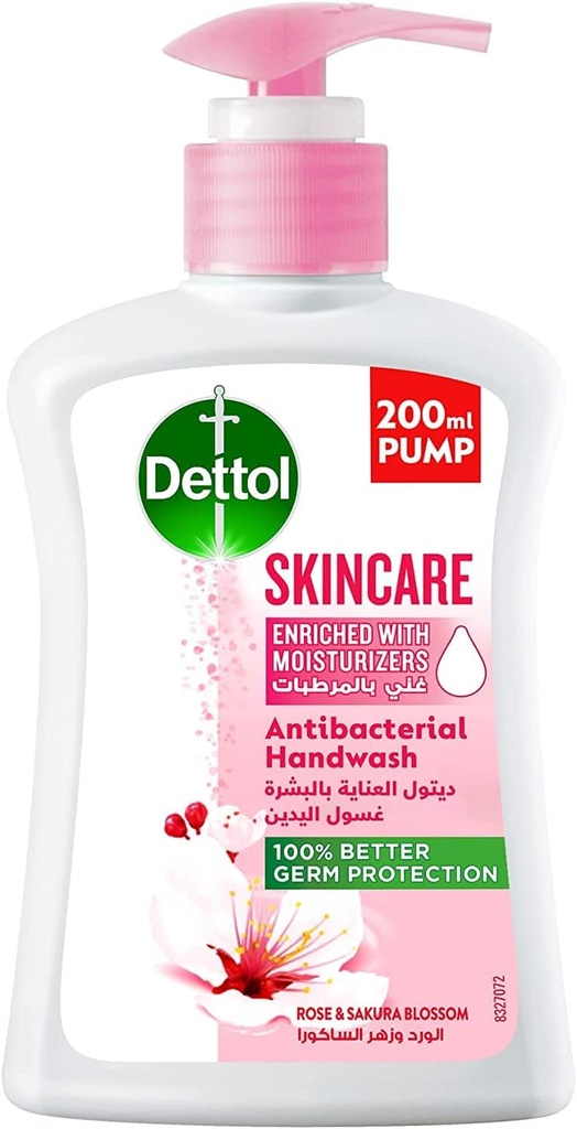 ديتول هاند ووش العناية بالبشرة - Dettol Hand Wash Skin Care (200ml, discount 10%)