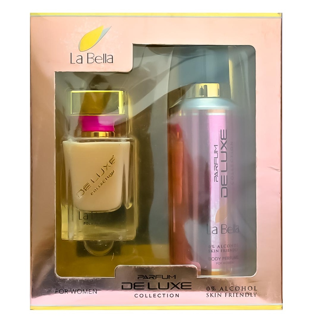 ديلوكس لا بيلا طقم زيرو% كحول - Deluxe La Bella  Set 0% AlCohol EDP-M (50ml+150ml)