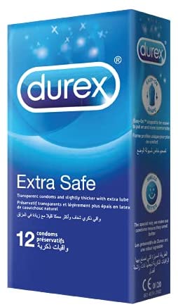 ديوركس عازل - durex Condom (Extra Safe, without, 12PC)