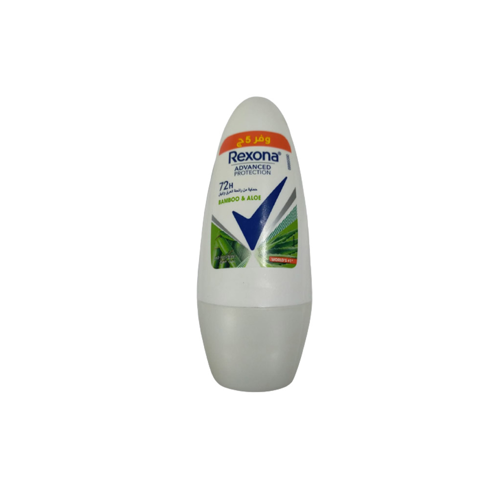 ريكسونا ادفانسيد رول اون - Rexona Advanced Roll On (Woman, 50ml, Bambo&Aleo, Offer 5L.E)