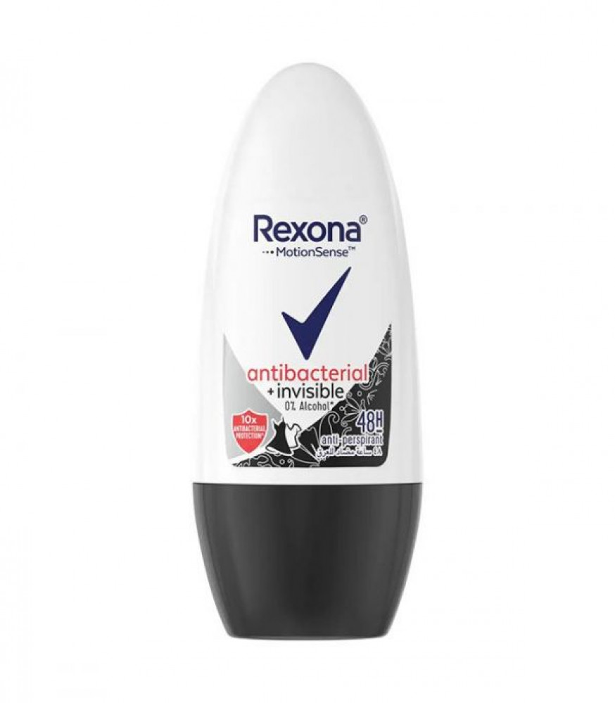 ريكسونا رول اون - Rexona Roll On (Woman, 50ml, Antibacteri Invisible, without)