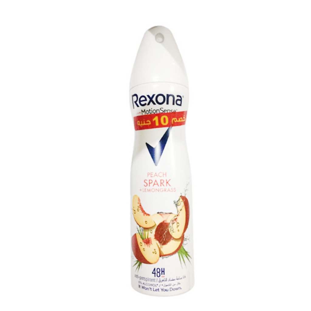 ريكسونا سبراى نسائى خصم 10 جنية - Rexona Spray Women 10 pounds discount (150ml, Peach Spark)