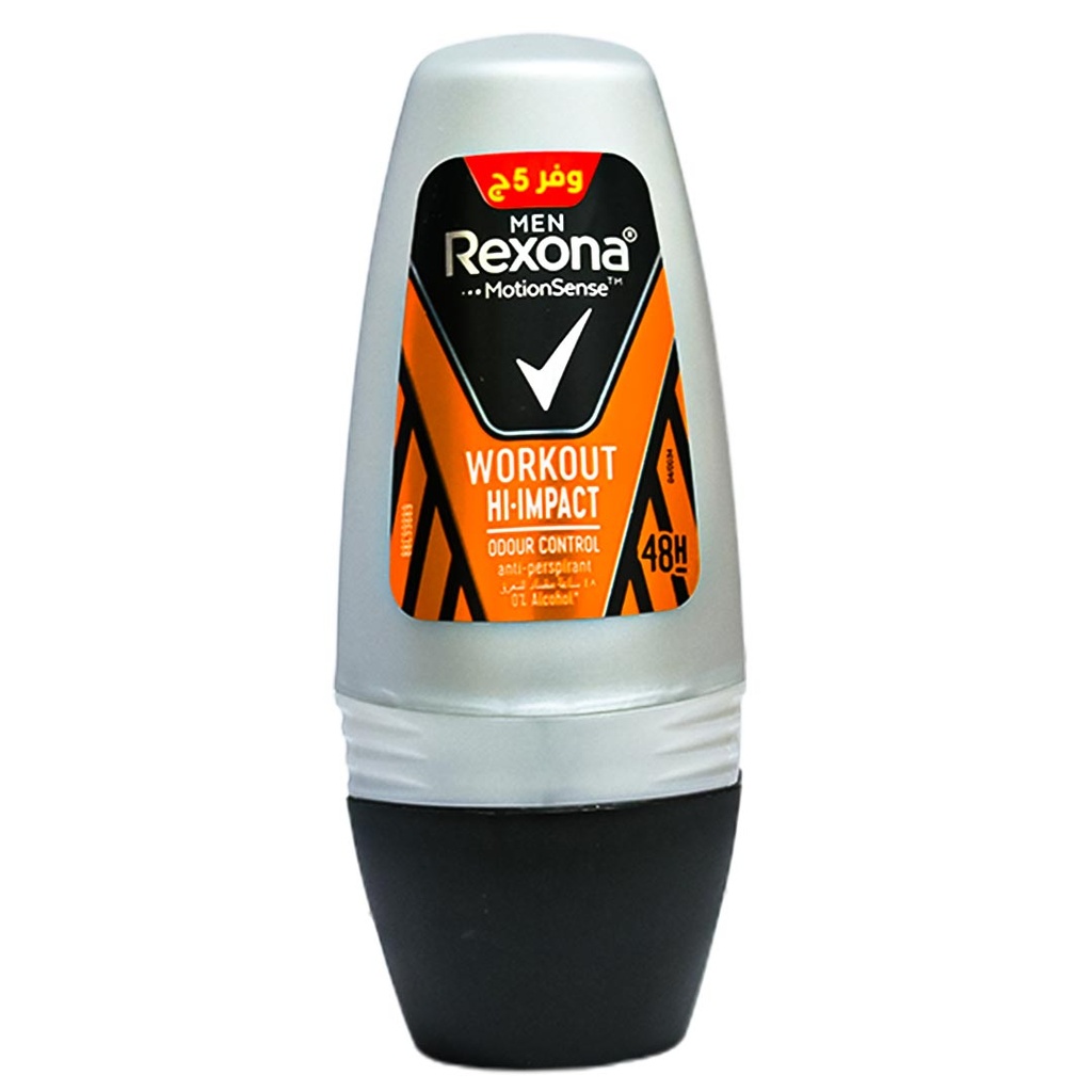 ريكسونا مزيل - Rexona Deodorant (Roll on, men, 50ml, Workout, Offer 5L.E)
