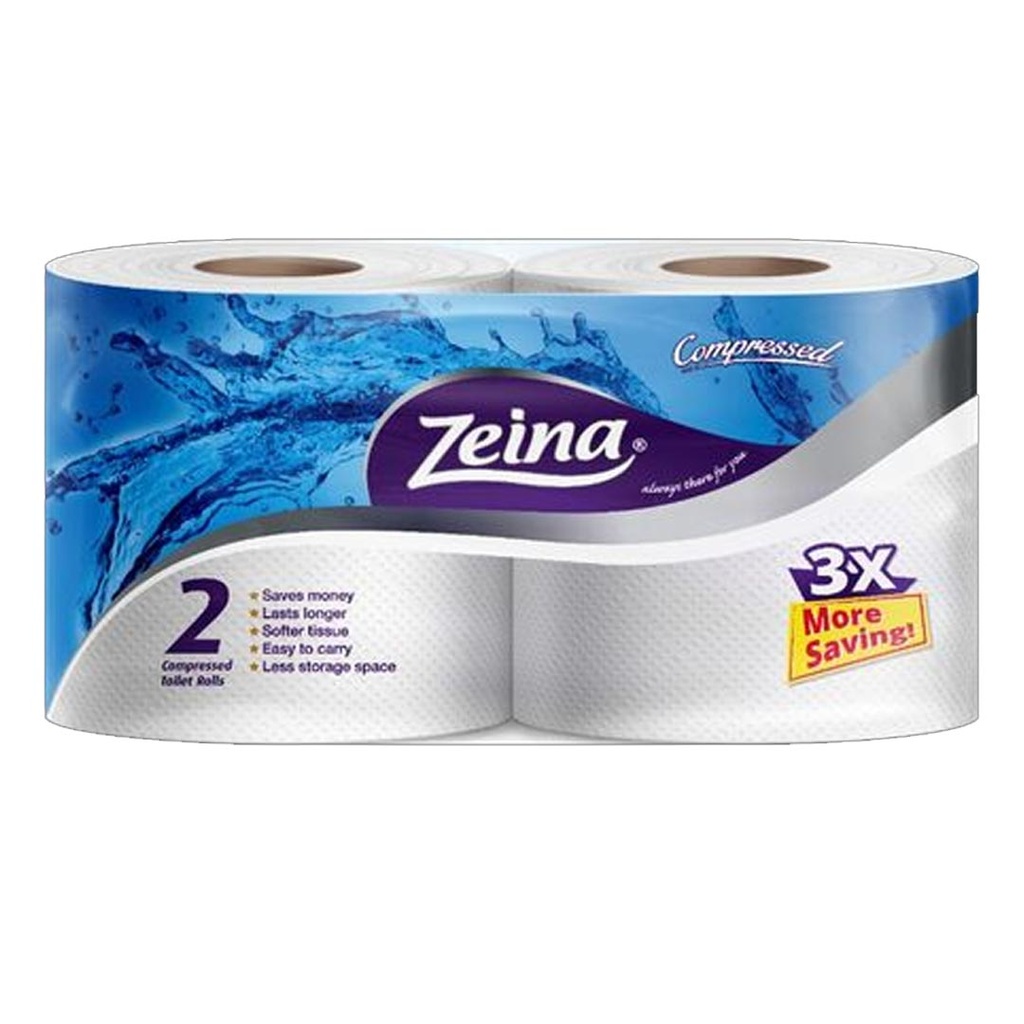 زينه مناديل رول تواليت - Zeina Wipes Toilet Rolls (2PC)