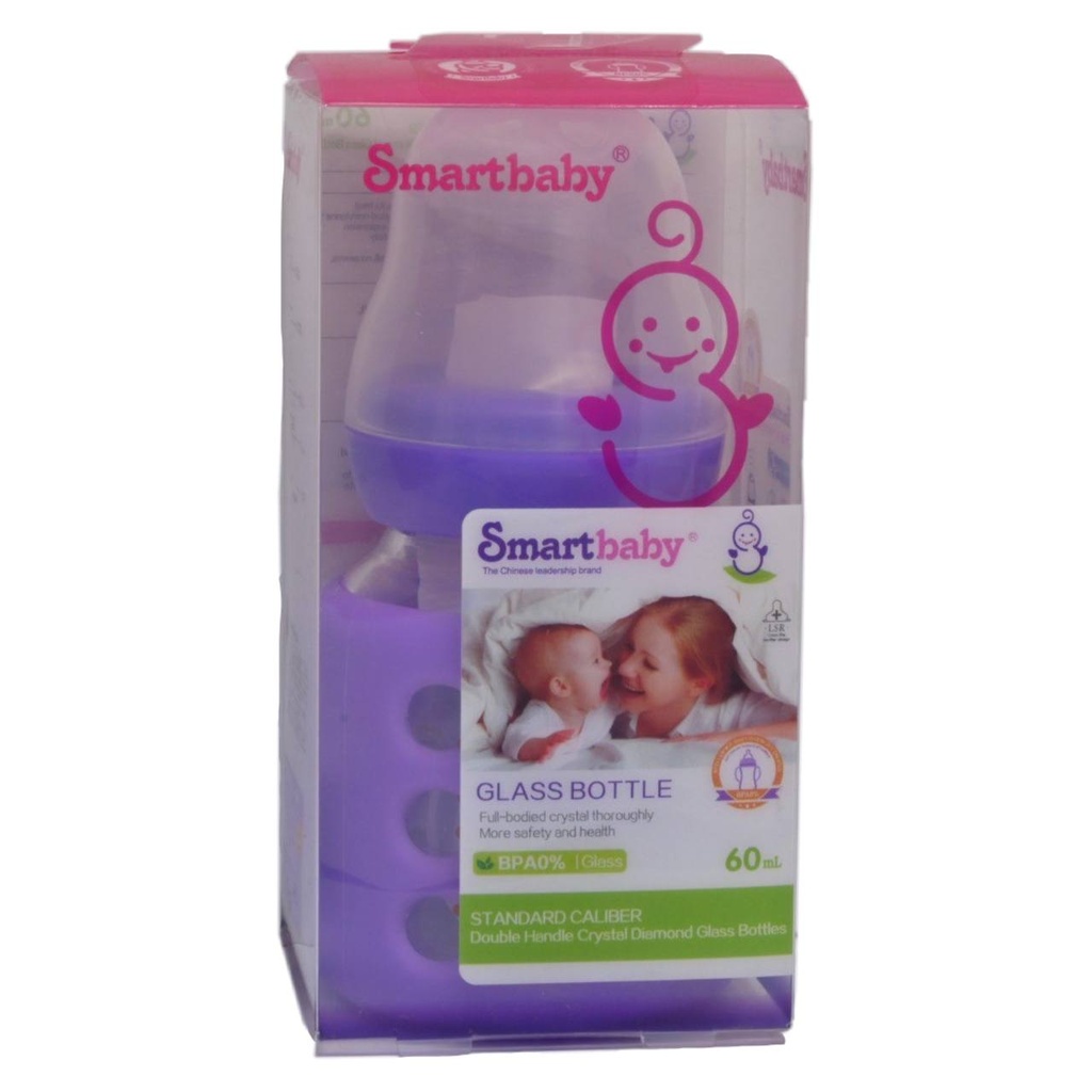 سمارت بيبى ببرونة - Smart Baby Fedeer (Glass, 120ml, Hand, No:ZLBB-7011)