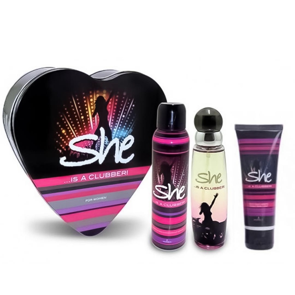 شى طقم - She Set (50ml+150ml+75ml, Clubber)
