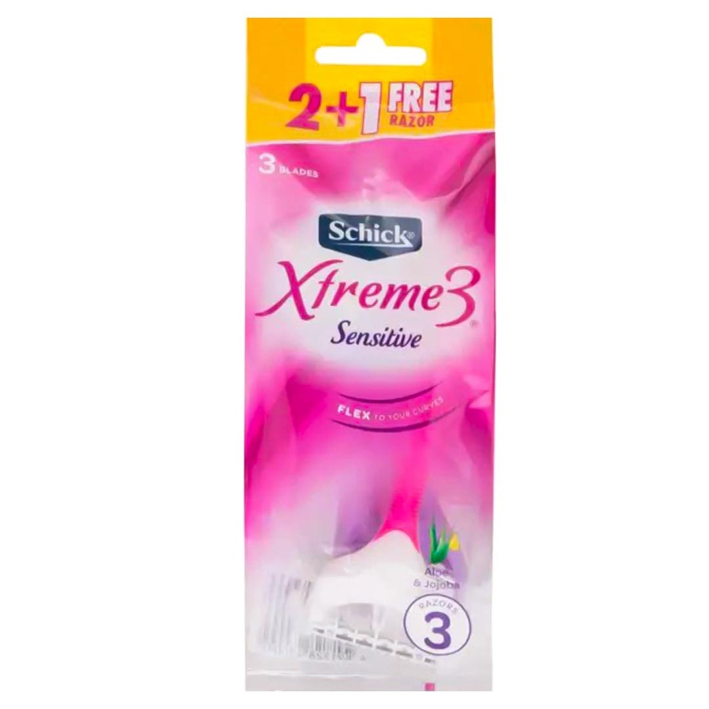 شيك اكستريم 3 نسائى - Schick Xtreme 3 Women (2+1PC)