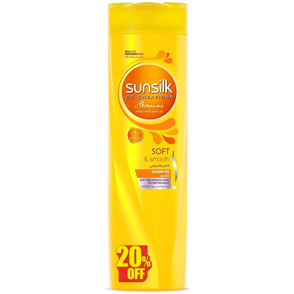 صانسيلك شامبو - Sunsilk Shampoo (360ml, Soft&Smooth, discount 20%)
