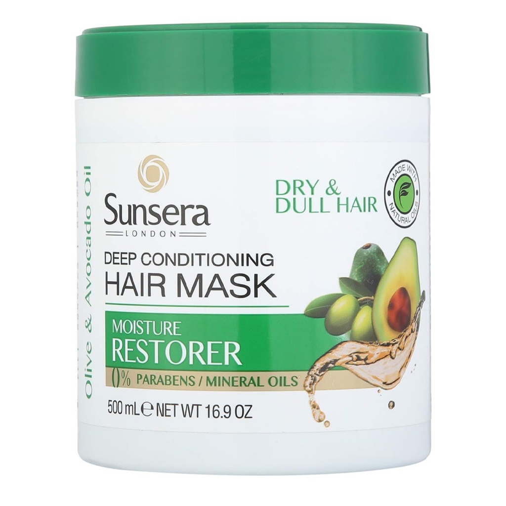 صن صيرا حمام كريم - Sunsera Hair Mask (500ml, Olive&Avocado)