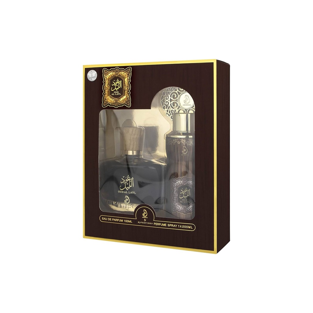 عربيات عود الليل طقم - Arabiyat Oud Allayl Set  EDP-M (100ml+200ml)