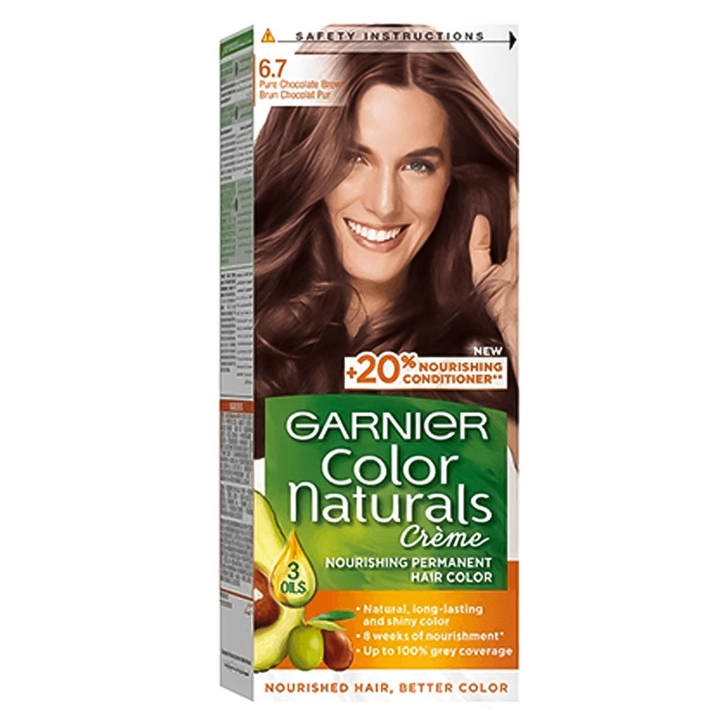 غارنية صبغة - Garnier Color (40ml, without, Brown pure chocolate 6-7)