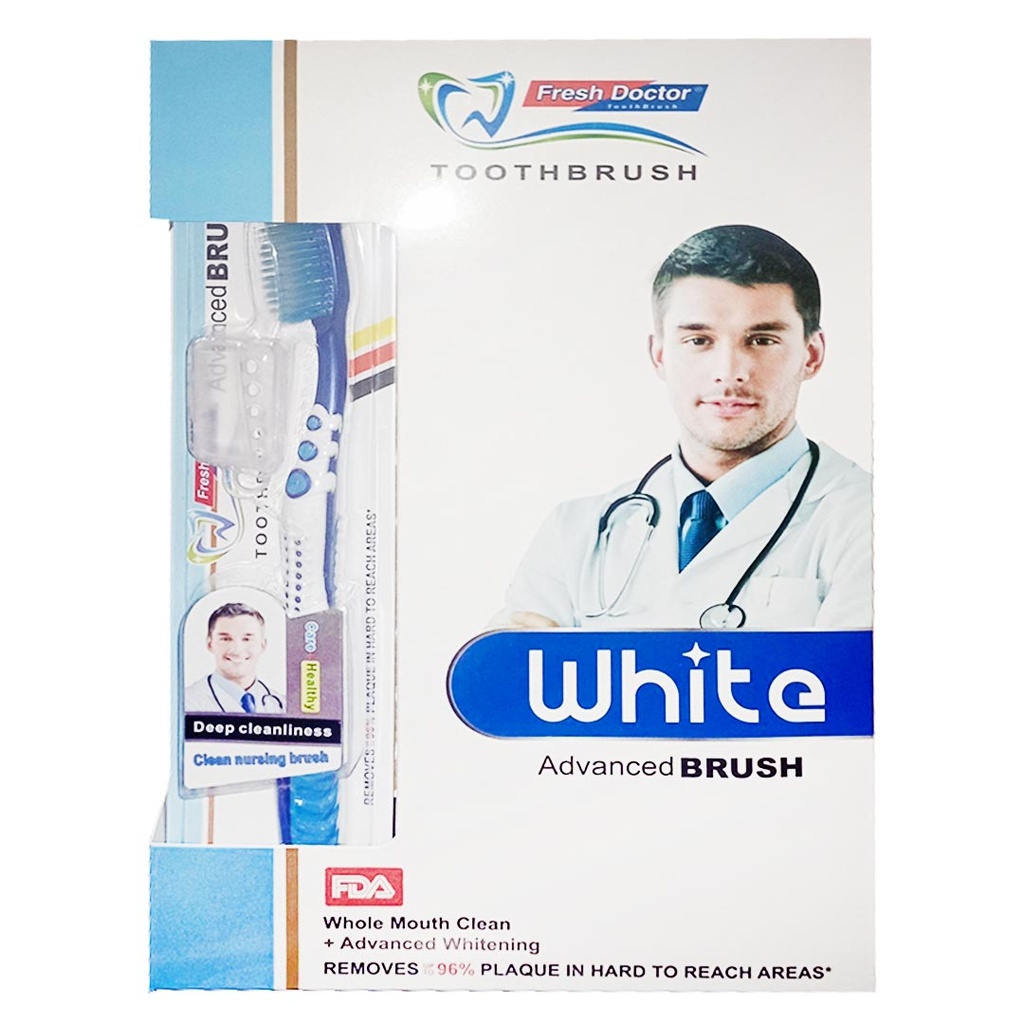 فريش دكتور وايت فرشاة اسنان - Fresh Doctor White Tooth Brush (No:8011, Soft)