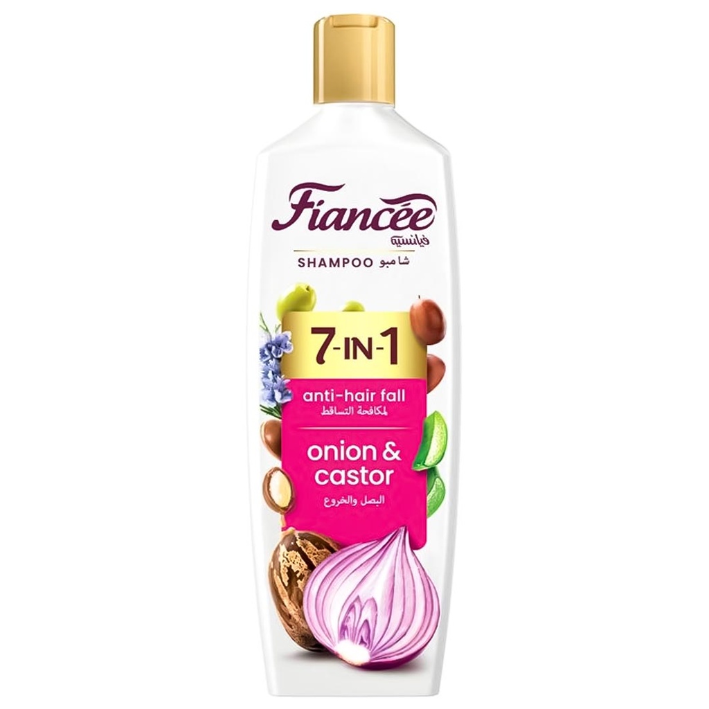 فيانسيه شامبو 7×1 بصل&خروع  - Fiancee Shampoo 7×1 Onion&Castor (340ml)