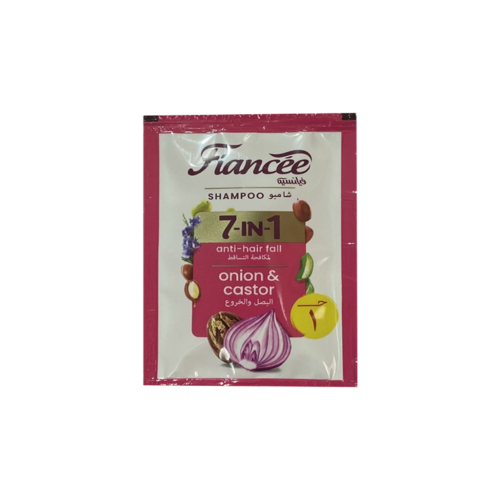 فيانسيه شامبو 7×1 بصل&خروع - Fiancee Shampoo 7×1 Onion&Castor 5ml (240Psc)