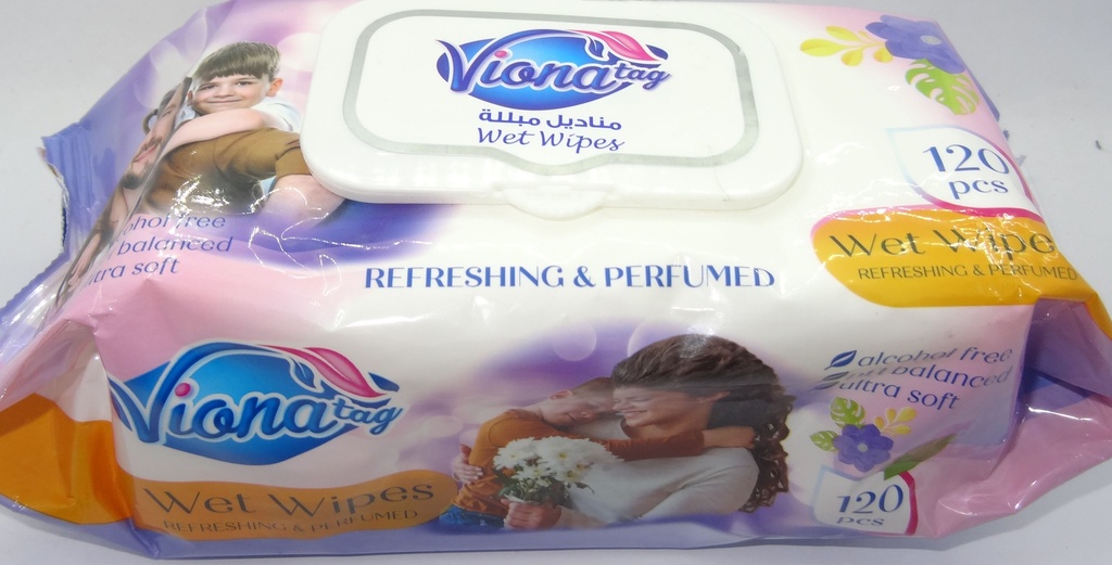 فيونا مناديل - Viona Wipes (Wet, All, Perfumed, 120PC)