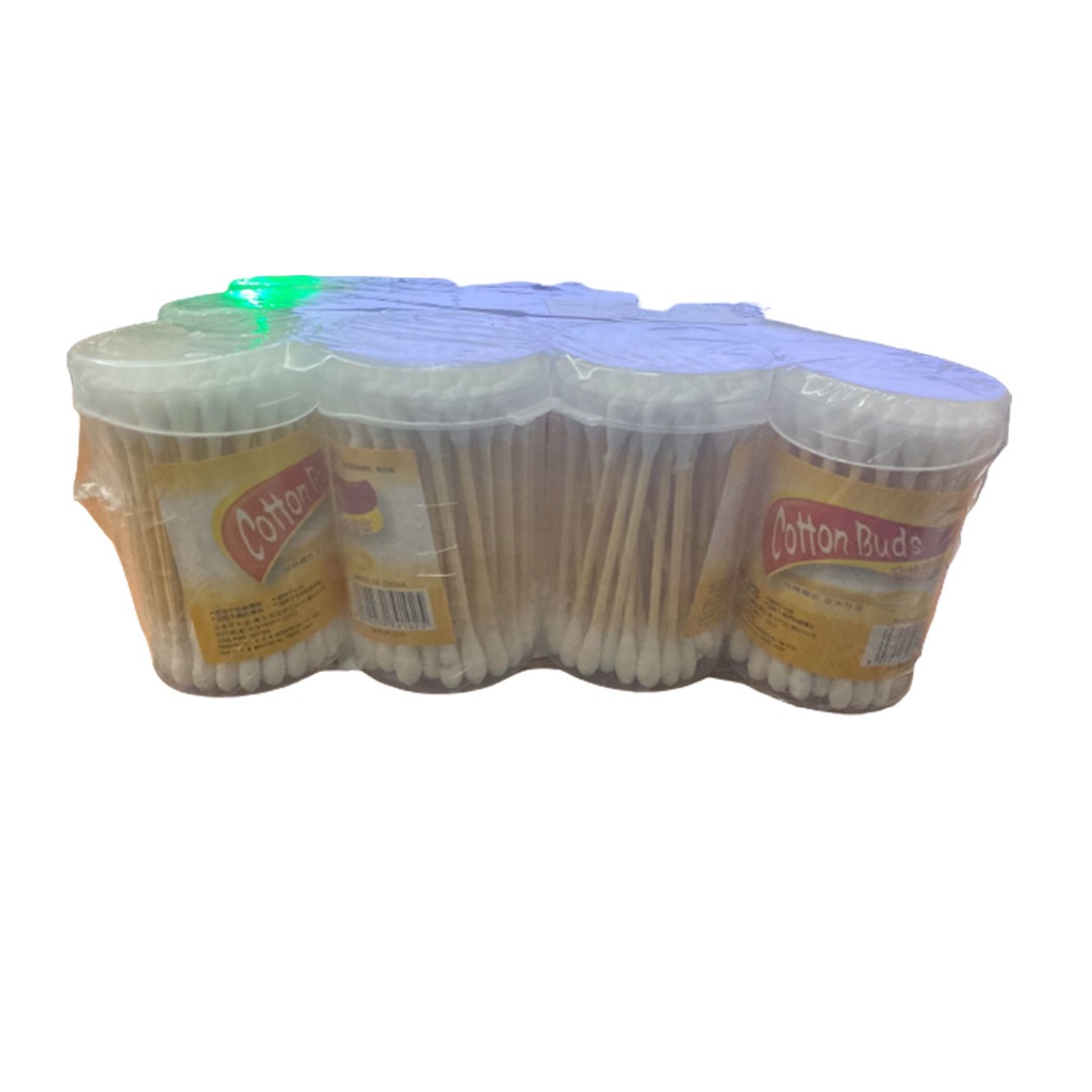 قطن عود خشب - Cotton Swabs Wood 80Psc