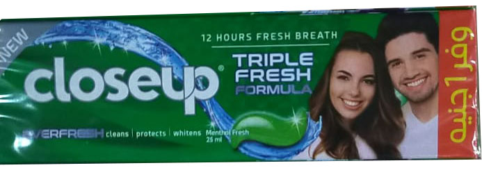 كلوس اب - Closeup 12Psc (Ever Fressh, 25ml, Menthol Fresh, Offer 1 L.E)