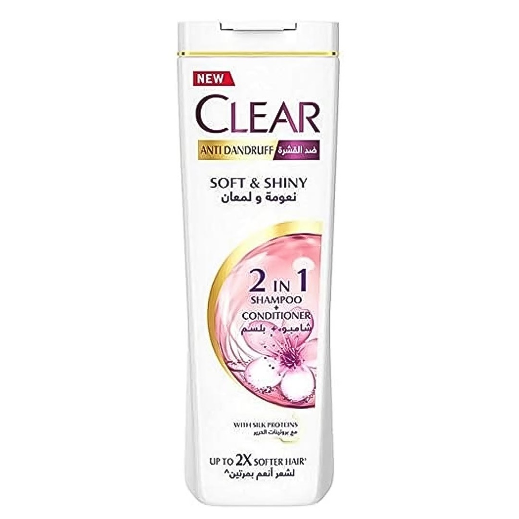 كلير شامبو - Clear Shampoo (Woman, 600ml, Soft And Shiny, without)