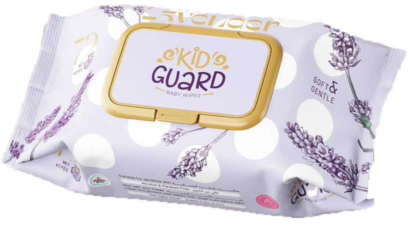 كيد جارد مناديل - Kid Guard Wipes 72Pc (Lavander, 72PC)