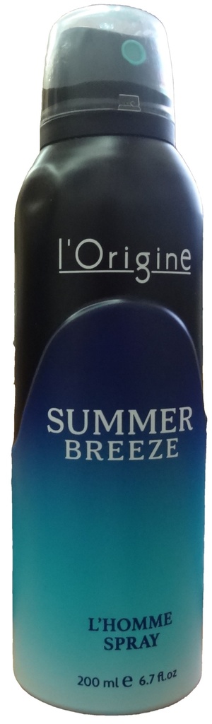 ل اورجين مزيل سبراى - L Origine Deodorant Spray (men, 200ml, Summer Breeze)