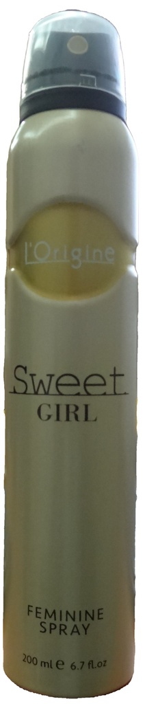 ل اورجين مزيل سبراى - L Origine Deodorant Spray (Woman, 200ml, Sweet Girl)
