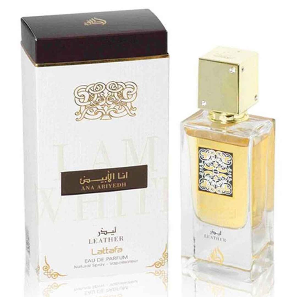لطافة انا الابيض ليذر - Lattafa Ana Abiyedh Leather (60ml)