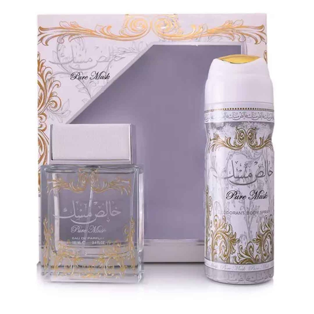 لطافة خالص مسك طقم - Lattafa Pure Musk Set (100ml+200ml)