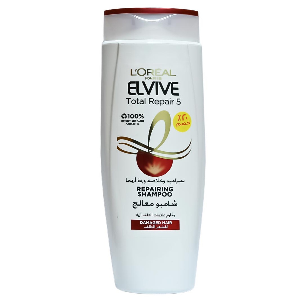 لوريال الفيف شامبو - Loreal Elvive Shampoo (600ml, Processor, discount 20%)