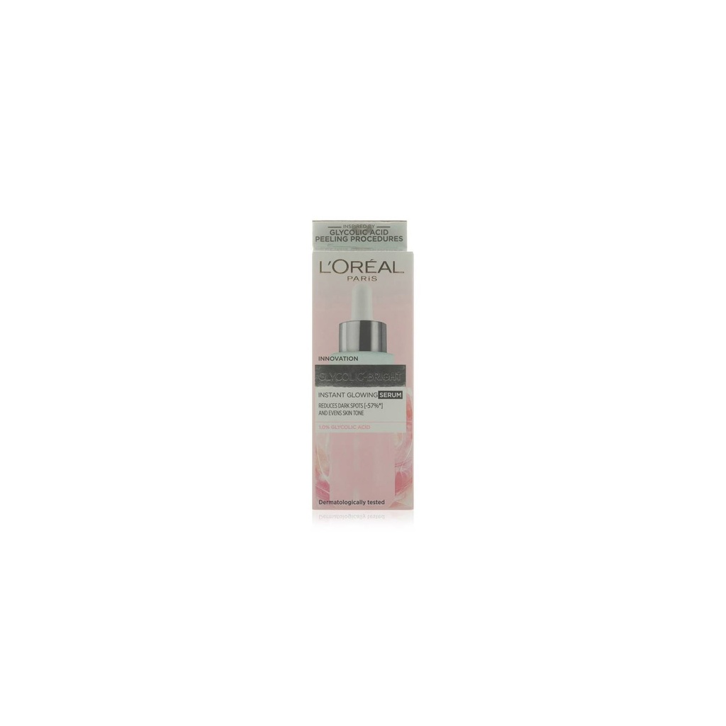 لوريال سيروم لاشراقة فورية - Loreal Serum Instant Glowing (15ml, Glycolic Acid)