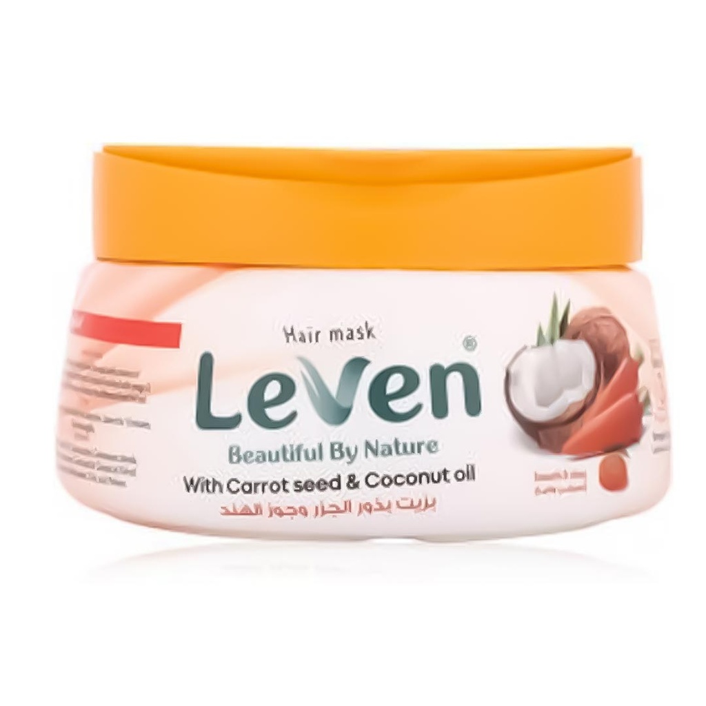 ليفين حمام كريم - Leven Hair Mask (800ml, Carrot&Coconut)