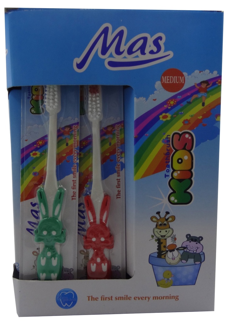 ماس فرشاة اسنان - Mas Tooth Brush (Kids, No:L494, Med)