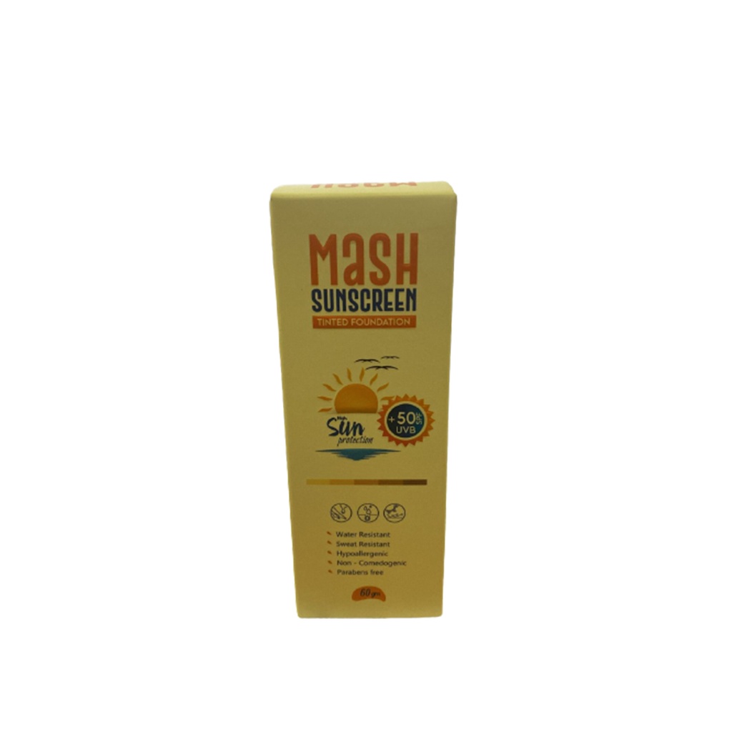 ماش صن سكرين تينتد - Mash Sun Screen Tinted (60g, without, 50)