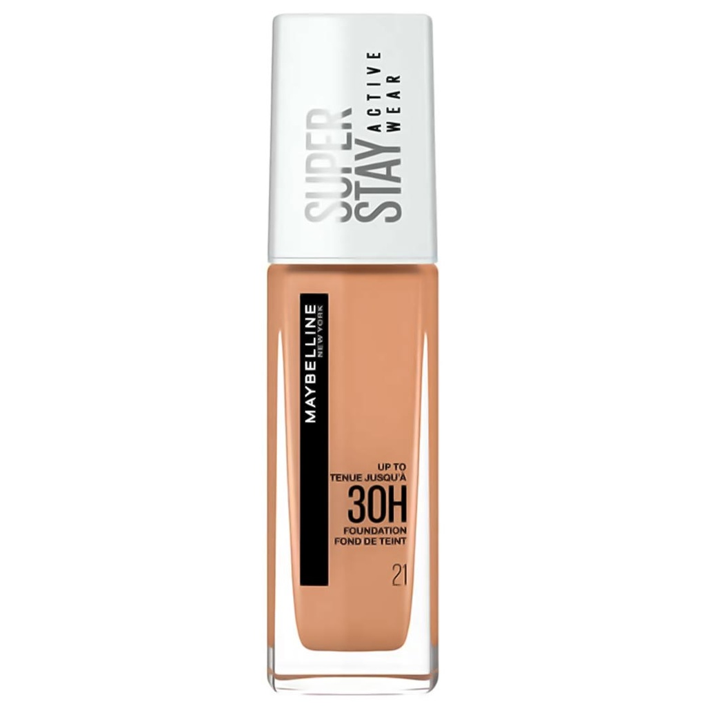 مايبلين سوبر ستاى اكتيف وير فونديشن - Maybelline Super Stay Active Wear Foundation (30ml, 21 Nude Beige Beige Dore)