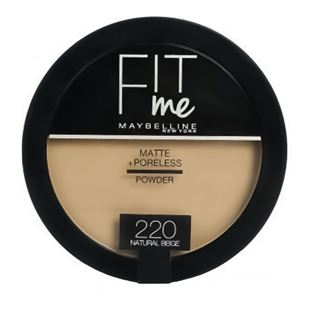 مايبلين فيت مى بودر - MAYBELLINE FIT me Powder (220 Natural Beige)