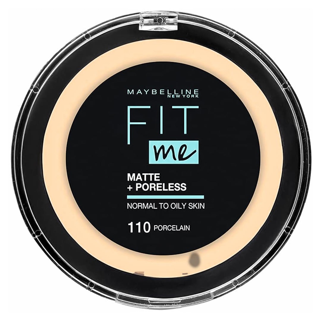 مايبلين فيت مى بودر - MAYBELLINE FIT me Powder (12g, 110 Porcelain)