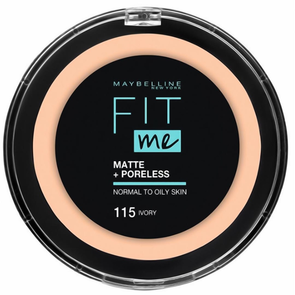 مايبلين فيت مى بودر - MAYBELLINE FIT me Powder (12g, 115 Ivory)