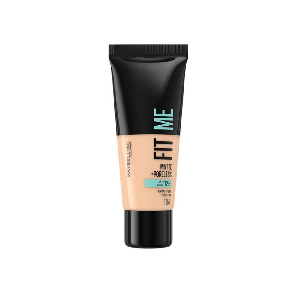 مايبلين فيت مى فونديشن - MAYBELLINE FIT me Foundation (30ml, 104 Soft Ivory)