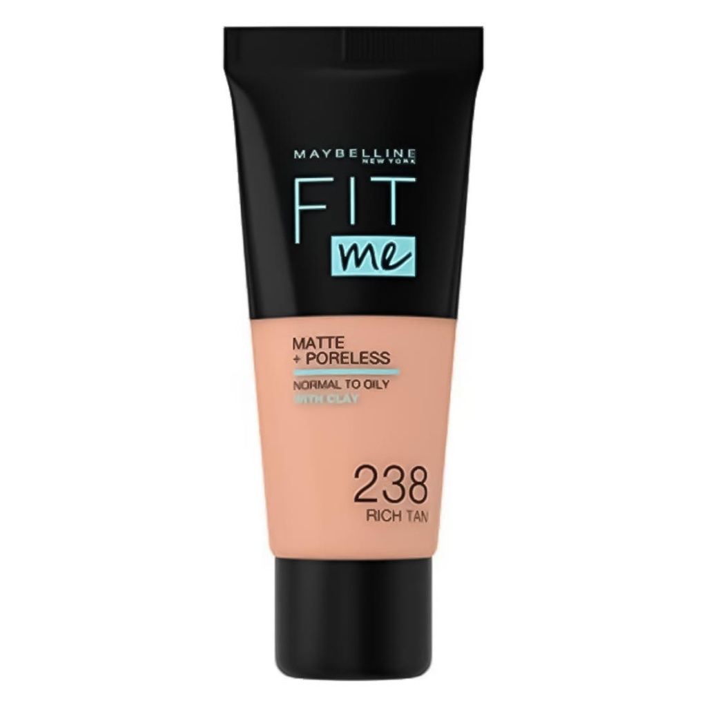 مايبلين فيت مى فونديشن - MAYBELLINE FIT me Foundation (30ml, 238 Rich Tan)