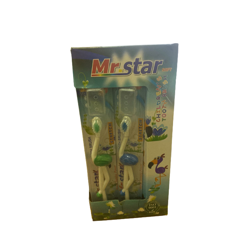 مستر ستار فرش اسنان اطفال - Mr.Star tooth brush Kids (No:049, Soft)