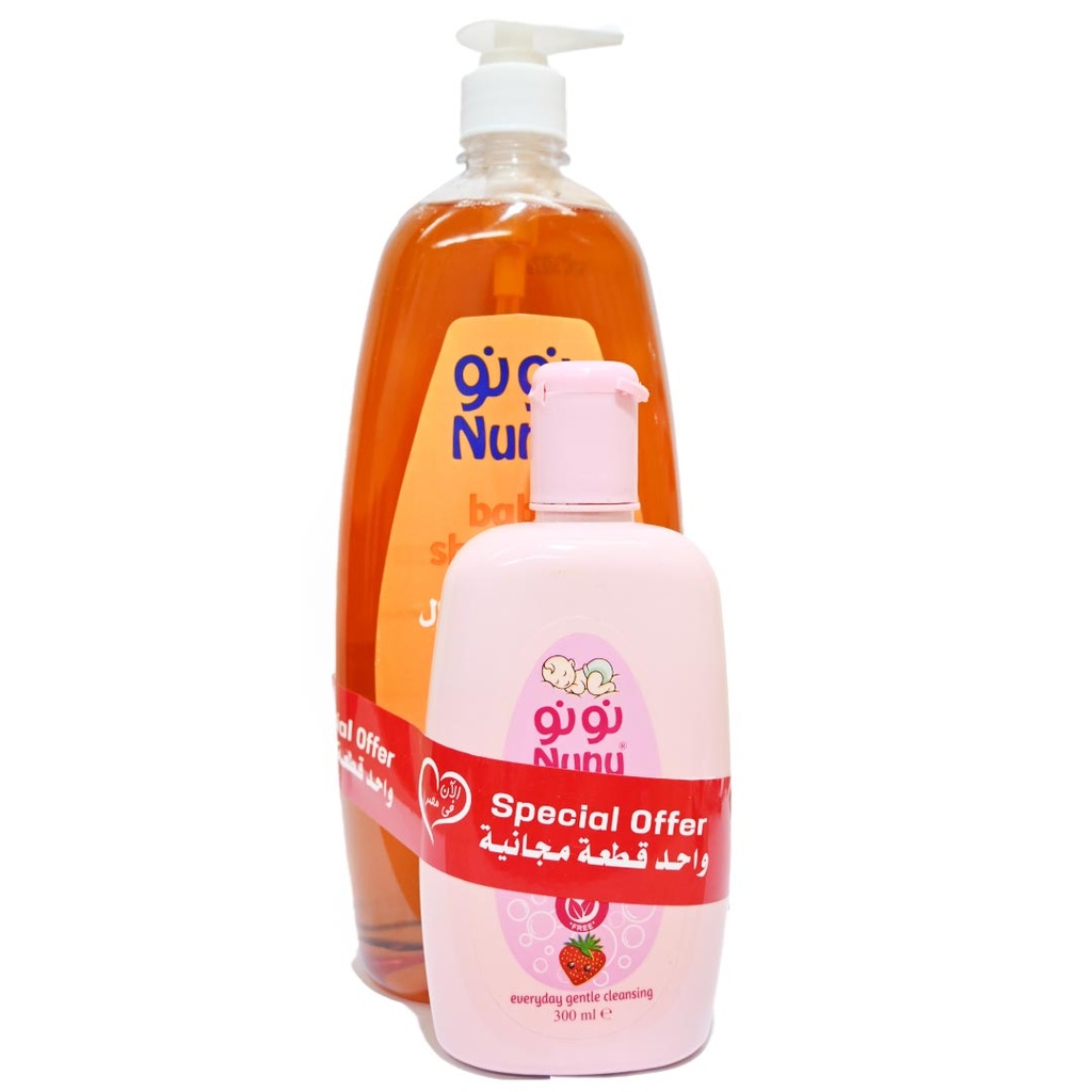 نونو شامبو - Nunu Shampoo (1L, +Shower 300ml Free)