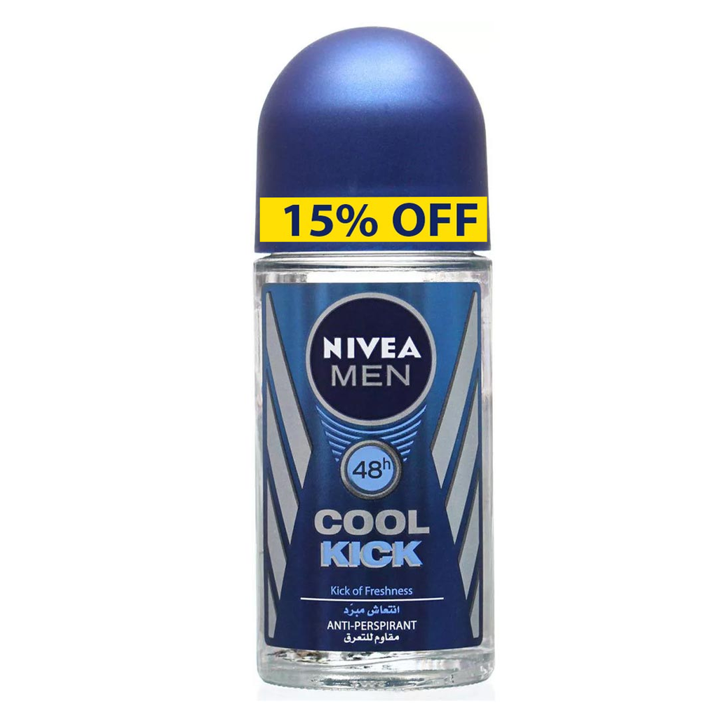 نيفيا رول اون رجالى - Nivea Roll On Men (50ml, Cool Kick, discount 15%)