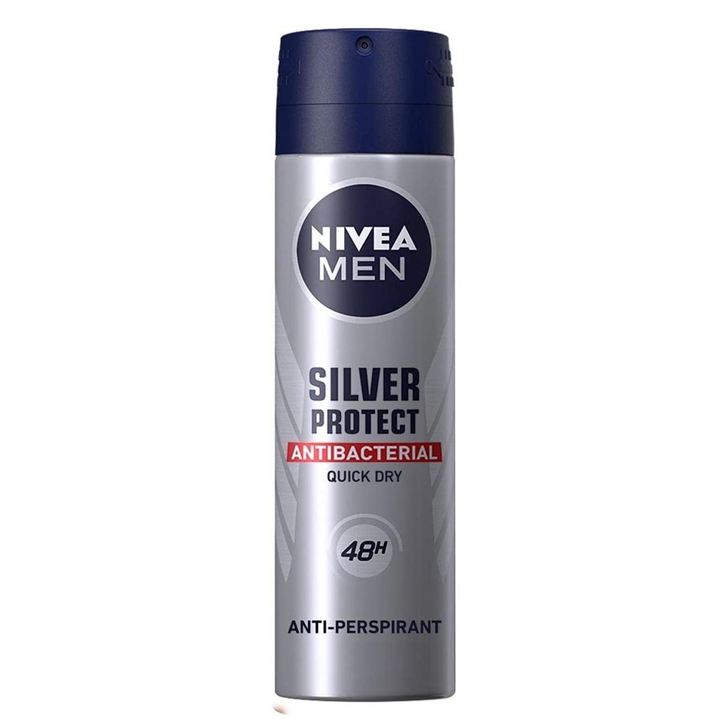 نيفيا مزيل - Nivea Deodorant (Spray, men, 150ml, Silver Protect, without)