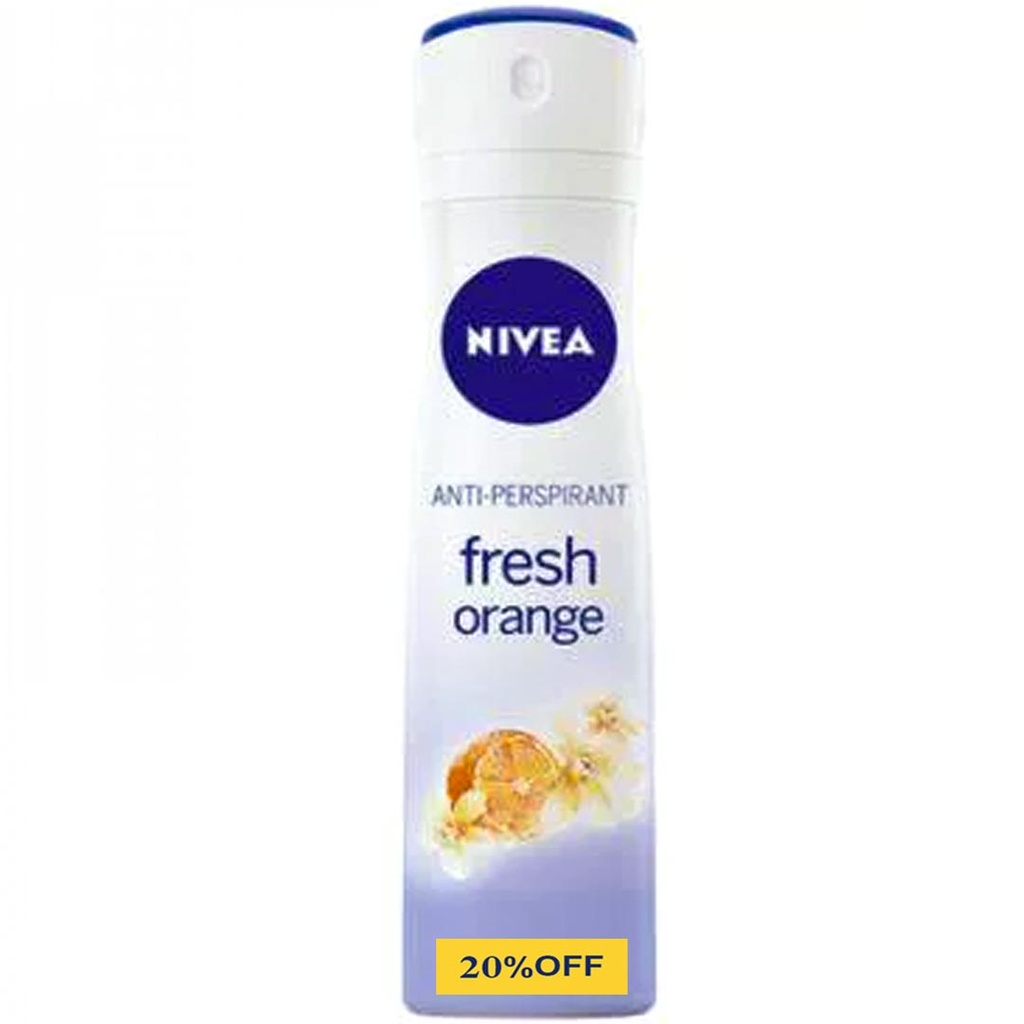 نيفيا مزيل - Nivea Deodorant (Spray, Woman, 150ml, Fresh Orange, discount 20%)