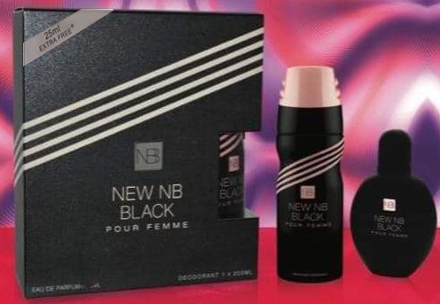 نيو ان بى  بلاك طقم - New NB Black Set EDT-W (125ml+200ml)
