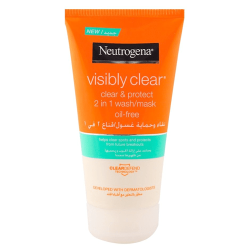 نيوتروجينا فيزيبلى كلير - Neutrogena Visibly Clear (Wash, 150ml, Clear and Protect)