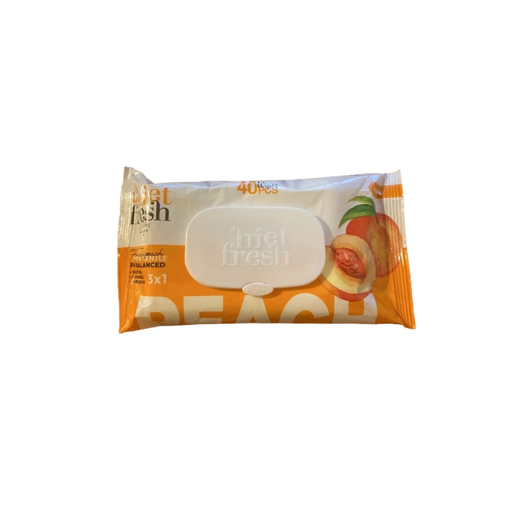 هايت فريش مناديل خوخ - Hiet fresh Wipes Peach (40PC)