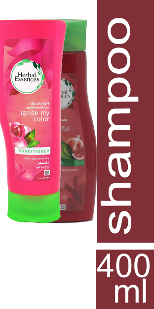 هربل ايسنسز شامبو - Herbal Essences Shampoo (400ml, Pomegranate, Conditioner 50%+)