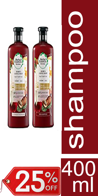 هربل ايسنسز شامبو - Herbal Essences Shampoo (400ml+400ml, Arabica Coffee, +Conditioner 25%)